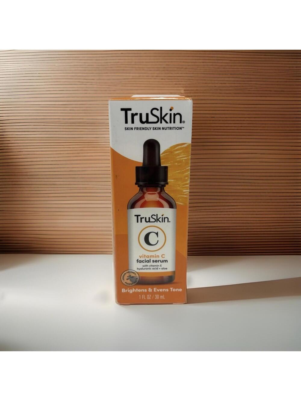 TruSkin Vitamin C Facial Serum Anti-Aging Face Vitamin E Hyaluronic Acid 30ml